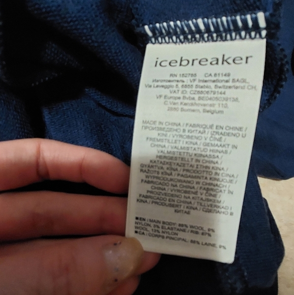 Icebreaker merino wool blend hoodie size XXS  nwt - Picture 2 of 5